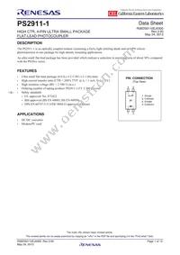 PS2911-1-F3-M-AX Datasheet Cover
