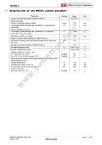 PS2911-1-F3-M-AX Datasheet Page 11