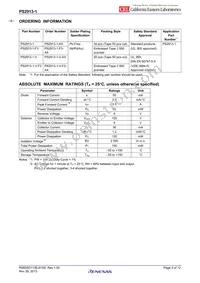 PS2913-1-M-AX Datasheet Page 3