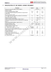 PS2913-1-M-AX Datasheet Page 11