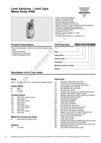PS31L-NS11RT-M00 Datasheet Cover