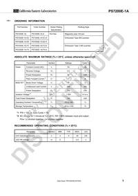 PS7200E-1A-F3-A Datasheet Page 3