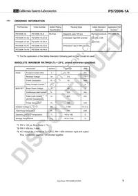 PS7200K-1A-E3-A Datasheet Page 3