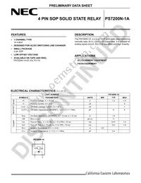 PS7200N-1A-M-A Datasheet Cover