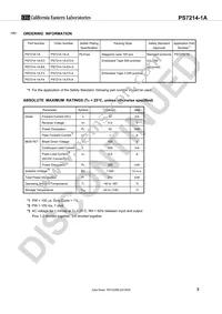 PS7214-1A-E3-A Datasheet Page 3