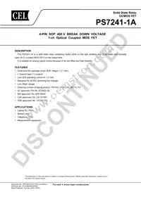 PS7241-1A-F3-A Datasheet Cover
