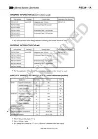 PS7241-1A-F3-A Datasheet Page 3