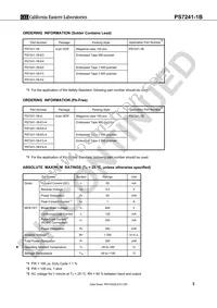 PS7241-1B-E5-A Datasheet Page 3