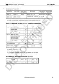 PS7241-1C-F3-A Datasheet Page 3