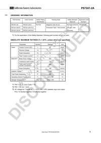 PS7241-2A-F4-A Datasheet Page 3