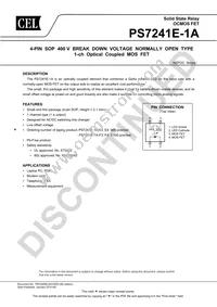 PS7241E-1A-F3-A Datasheet Cover