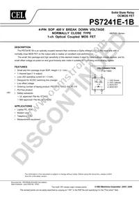 PS7241E-1B-F3-A Datasheet Cover