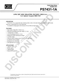 PS7431-1A-E3-A Datasheet Cover