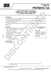 PS7801C-1A-A Datasheet Cover