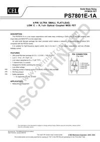 PS7801E-1A-F3-A Datasheet Cover