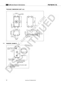 PS7801K-1A-F3-A Datasheet Page 2