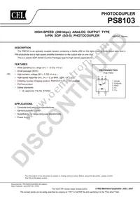 PS8103-F3-A Datasheet Cover
