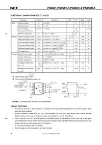 PS8501L3-AX Datasheet Page 6