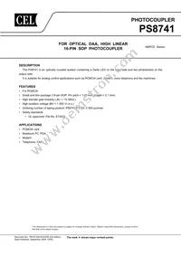 PS8741-F3-A Datasheet Cover