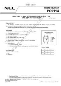 PS9114-F3-A Datasheet Cover