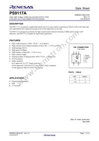 PS9117A-V-AX Datasheet Cover