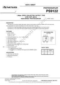 PS9122-AX Datasheet Cover