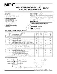 PS9701 Datasheet Cover