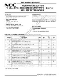 PS9714-F3 Datasheet Cover