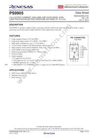 PS9905-Y-V-F3-AX Datasheet Cover
