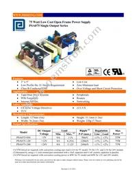 PSA075-050 Datasheet Cover