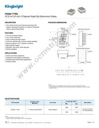 PSA08-11YWA Datasheet Cover