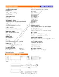 PSA40W-190 Datasheet Page 2