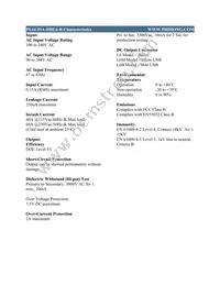 PSAC05A-050L6 Datasheet Page 2