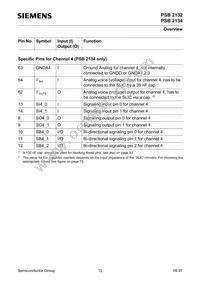 PSB 2134 H V2.2 Datasheet Page 12