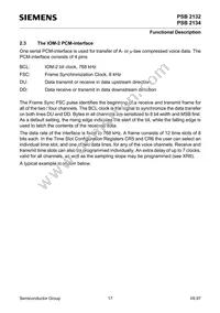 PSB 2134 H V2.2 Datasheet Page 17