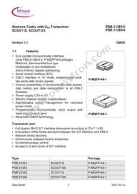 PSB 21384 H V1.3 Datasheet Page 15