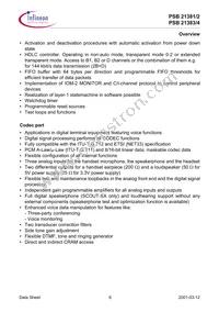 PSB 21384 H V1.3 Datasheet Page 16