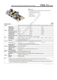 PSD-15C-5 Datasheet Cover