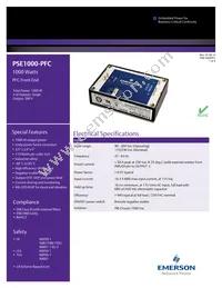 PSE1000PFC Datasheet Cover