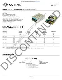 PSF-75-D Datasheet Cover
