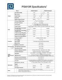 PSM10R-050A Datasheet Page 2