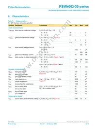 PSMN003-30B Datasheet Page 5