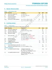 PSMN004-36B Datasheet Page 2