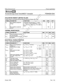 PSMN004-55W Datasheet Page 2