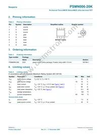 PSMN006-20K Datasheet Page 2