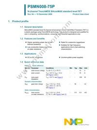 PSMN008-75P Datasheet Page 2