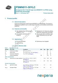 PSMN011-30YLC Datasheet Cover