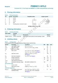 PSMN011-30YLC Datasheet Page 2