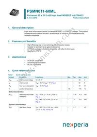 PSMN011-60MLX Datasheet Cover