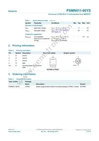 PSMN011-80YS Datasheet Page 2